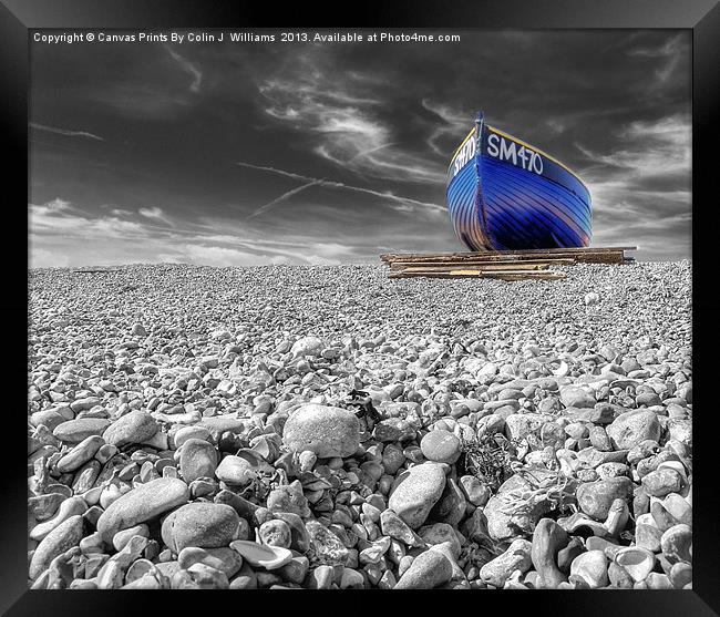 Fishing Boat - Goring By Sea Framed Print by Colin Williams Photography