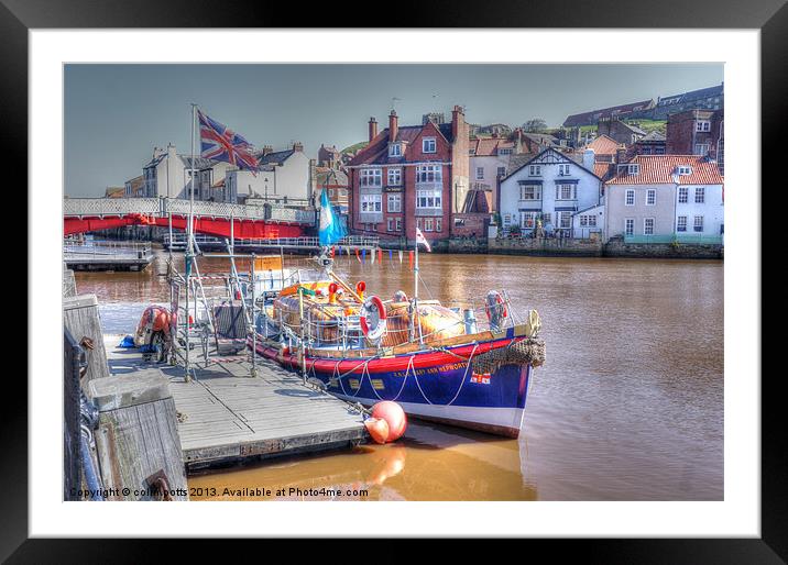 Lifeboat Framed Mounted Print by colin potts