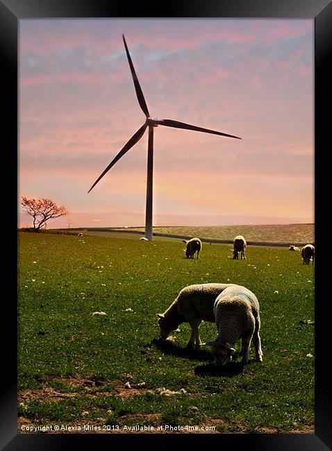 Wind Turbine Framed Print by Alexia Miles