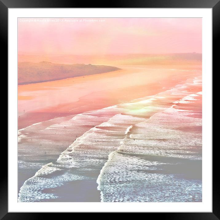 Pink Ocean Framed Mounted Print by Alexia Miles