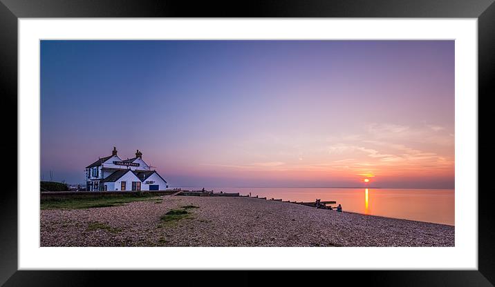 The Old Neptune sunset Framed Mounted Print by Ian Hufton