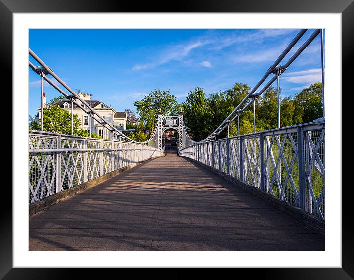 Queens Park Bridge, Chester, England, UK Framed Mounted Print by Mark Llewellyn