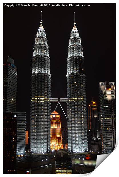 Petronas Towers KL Print by Mark McDermott