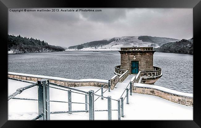 ladybower reservoir Framed Print by simon mallinder