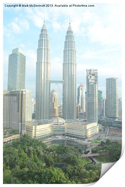 Towers and KLCC Print by Mark McDermott