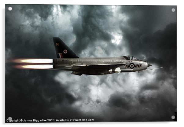 Lightning Storm Acrylic by J Biggadike