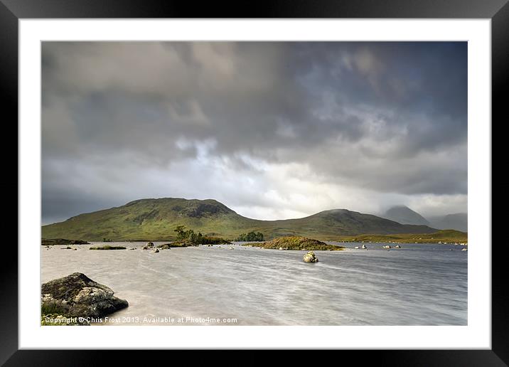 Rannoch Moor Clouds Framed Mounted Print by Chris Frost