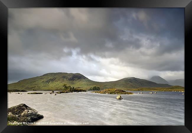 Rannoch Moor Clouds Framed Print by Chris Frost