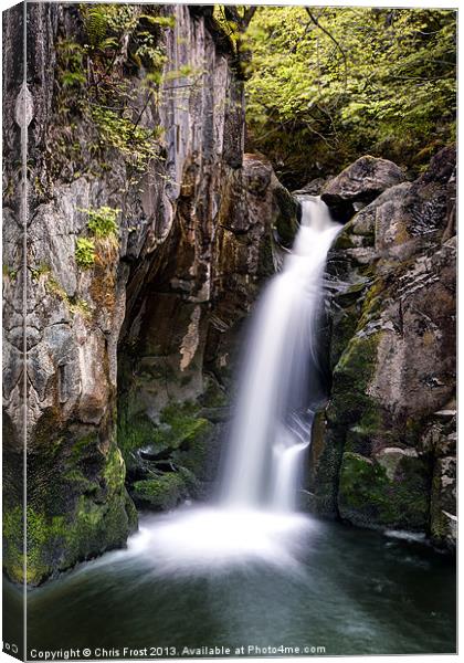 Upper Pecca Falls Canvas Print by Chris Frost