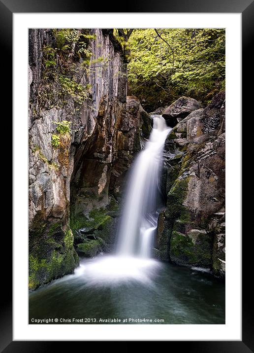 Upper Pecca Falls Framed Mounted Print by Chris Frost