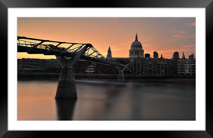 St Pauls Catherdral Framed Mounted Print by Dean Messenger