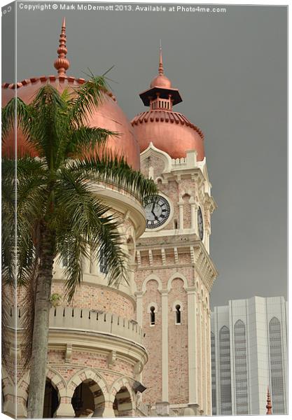 Malaysian Copper Domes Canvas Print by Mark McDermott