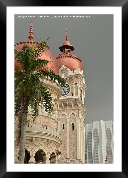 Malaysian Copper Domes Framed Mounted Print by Mark McDermott