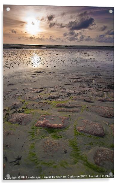 Jersey Sunset Acrylic by Graham Custance