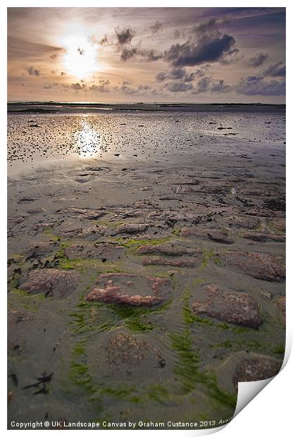 Jersey Sunset Print by Graham Custance