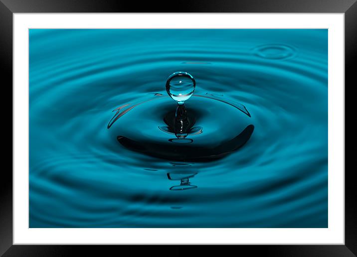 Water Drop Framed Mounted Print by Paul Shears Photogr