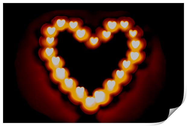 My Burning Heart Print by Paul Shears Photogr