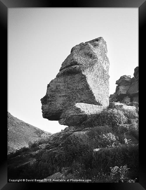 Rock valley of the rocks Framed Print by David Basset