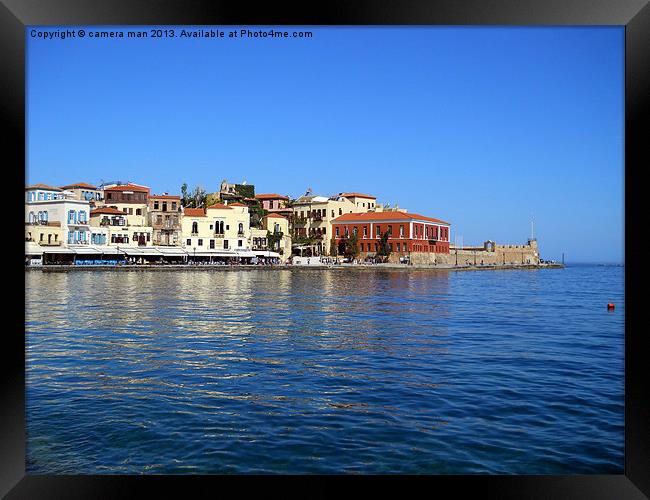 Old town Chania Framed Print by camera man