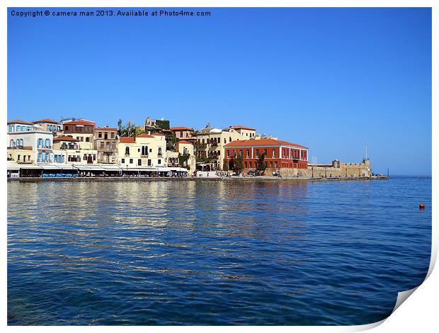 Old town Chania Print by camera man