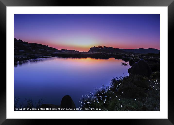 Twilight at Doxey Pool Framed Mounted Print by mhfore Photography