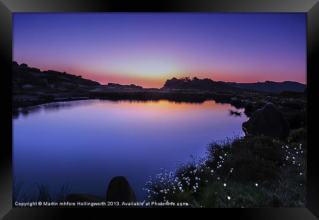 Twilight at Doxey Pool Framed Print by mhfore Photography