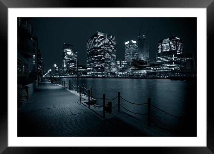 The City From The Shadows Framed Mounted Print by Paul Shears Photogr