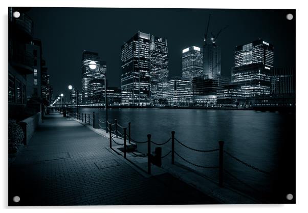 The City From The Shadows Acrylic by Paul Shears Photogr