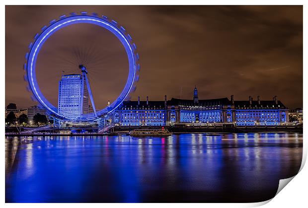 Spinning The Night Away Print by Paul Shears Photogr