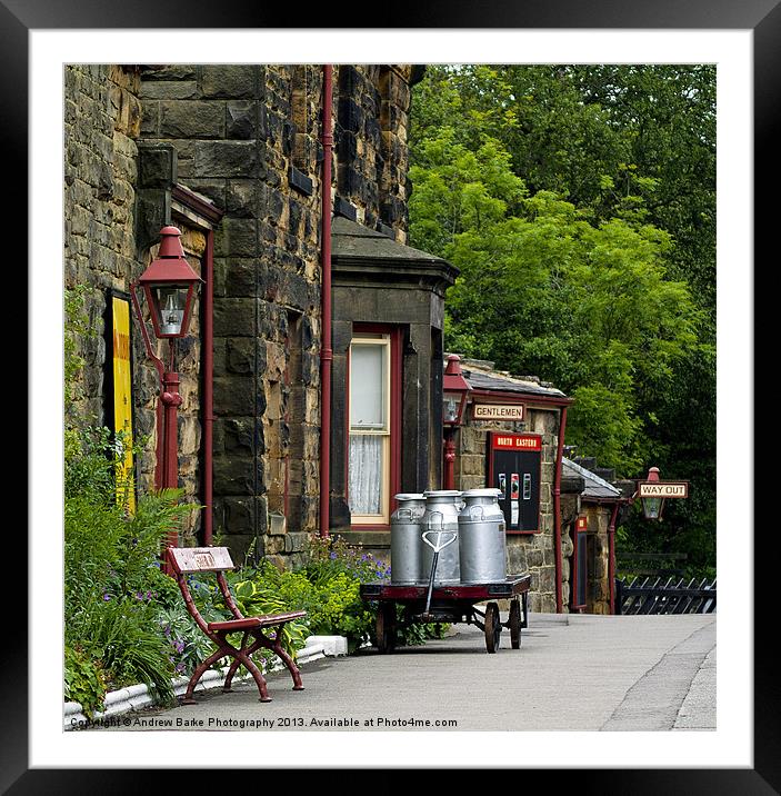 Goathland Station Framed Mounted Print by A B