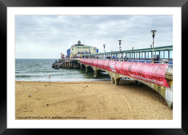 Bournemouth Pier Framed Mounted Print by Chris Day