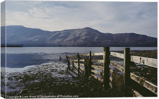 Derwent water and Cat Bells. Lake District, Cumbri Canvas Print by Liam Grant