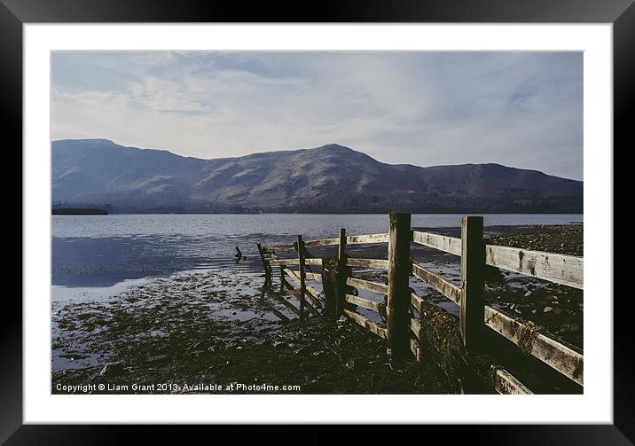 Derwent water and Cat Bells. Lake District, Cumbri Framed Mounted Print by Liam Grant