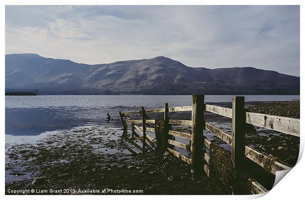 Derwent water and Cat Bells. Lake District, Cumbri Print by Liam Grant