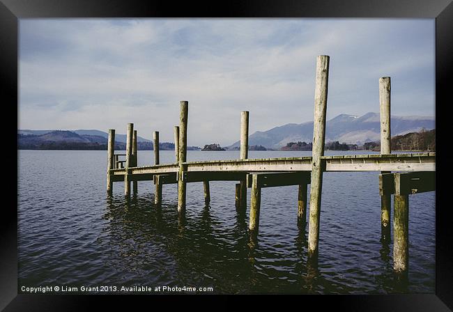 Derwent water. Lake District, Cumbria, UK. Framed Print by Liam Grant