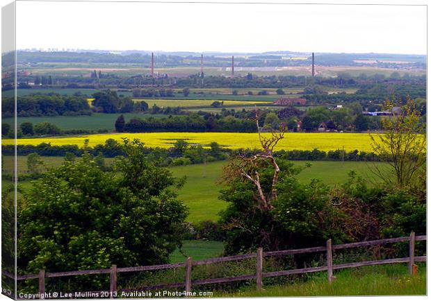 Marston Vale from Houghton House Canvas Print by Lee Mullins