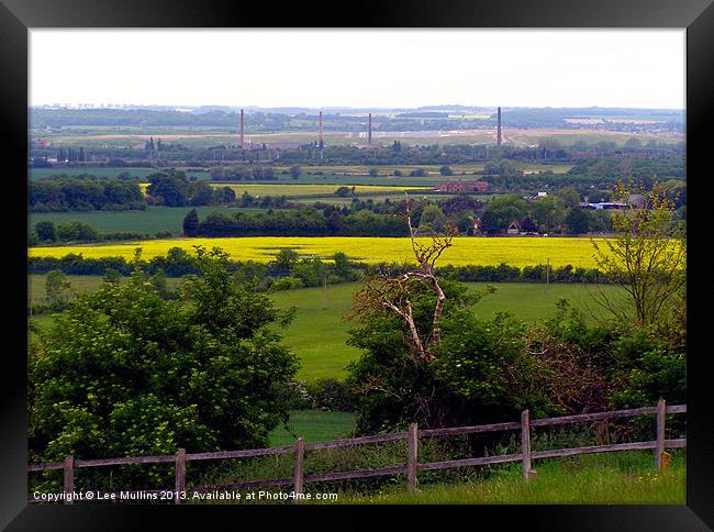 Marston Vale from Houghton House Framed Print by Lee Mullins