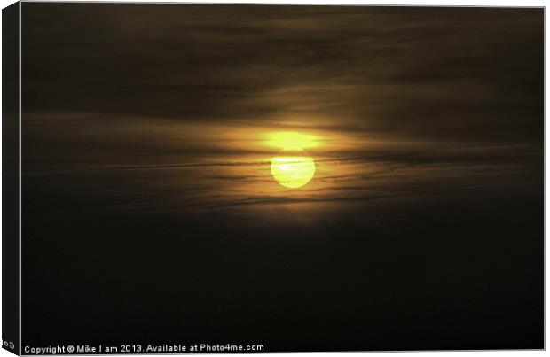 Setting Sun Canvas Print by Thanet Photos