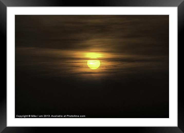 Setting Sun Framed Mounted Print by Thanet Photos