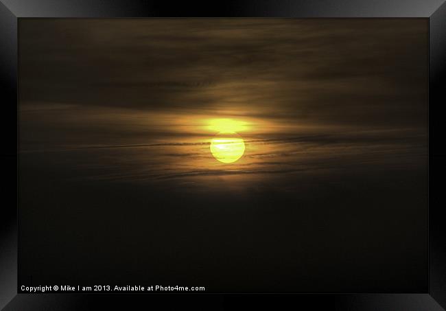 Setting Sun Framed Print by Thanet Photos