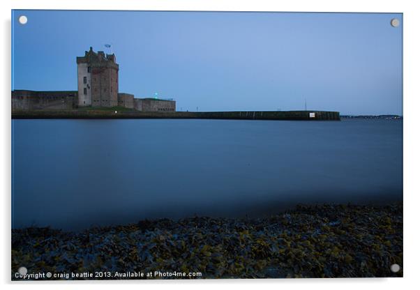 Broughty Castle, Dundee Acrylic by craig beattie
