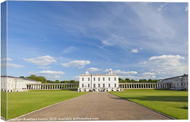 Queens house, Greenwich, London, UK Canvas Print by stefano baldini