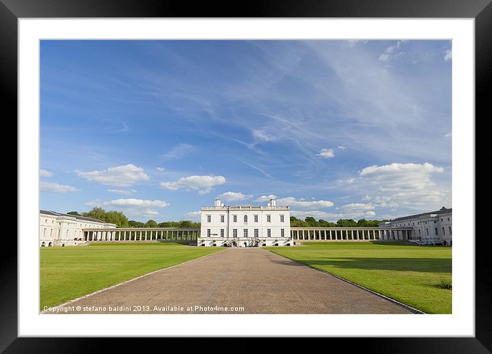 Queens house, Greenwich, London, UK Framed Mounted Print by stefano baldini