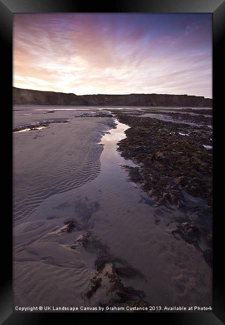 Isle of Wight Sunrise Framed Print by Graham Custance