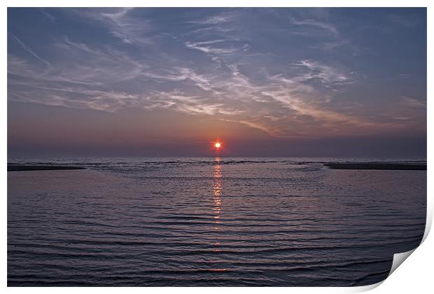 Ainsdale Sunset Print by Roger Green