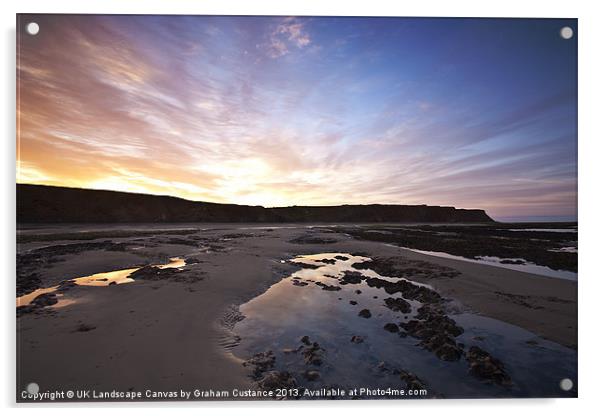 Isle of Wight Sunrise Acrylic by Graham Custance