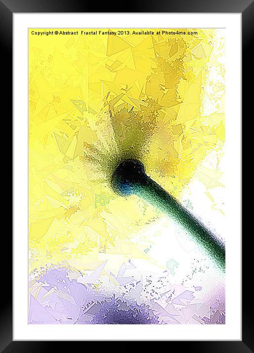Ever Glow Framed Mounted Print by Abstract  Fractal Fantasy
