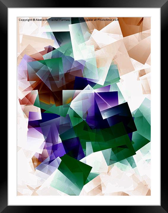Left Click Framed Mounted Print by Abstract  Fractal Fantasy