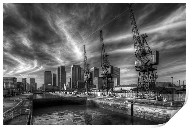 The Docks Print by Paul Shears Photogr
