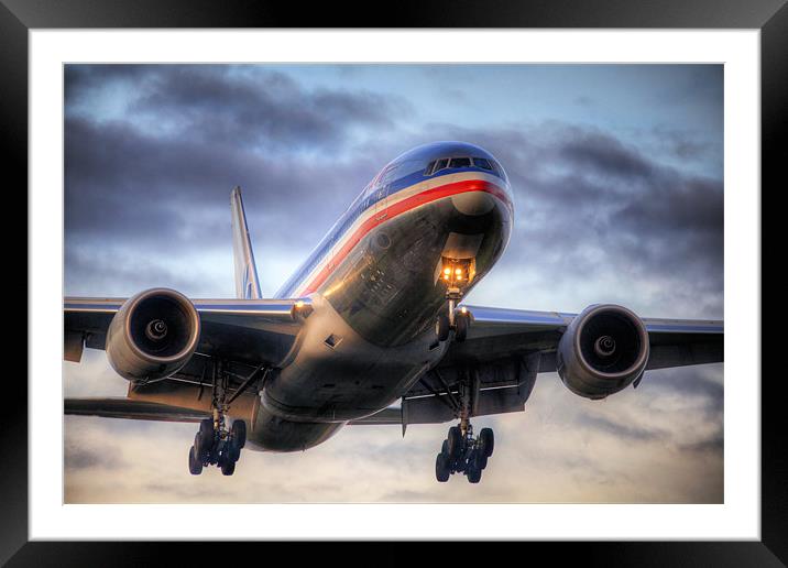 American Airlines Framed Mounted Print by Simon West